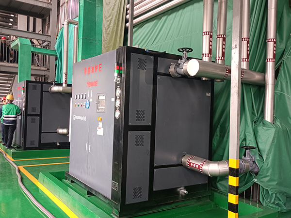 三元前軀體盤式干燥機(jī)400KW有機(jī)熱載體爐 三元前軀體盤式干燥機(jī)400KW有機(jī)熱載體爐